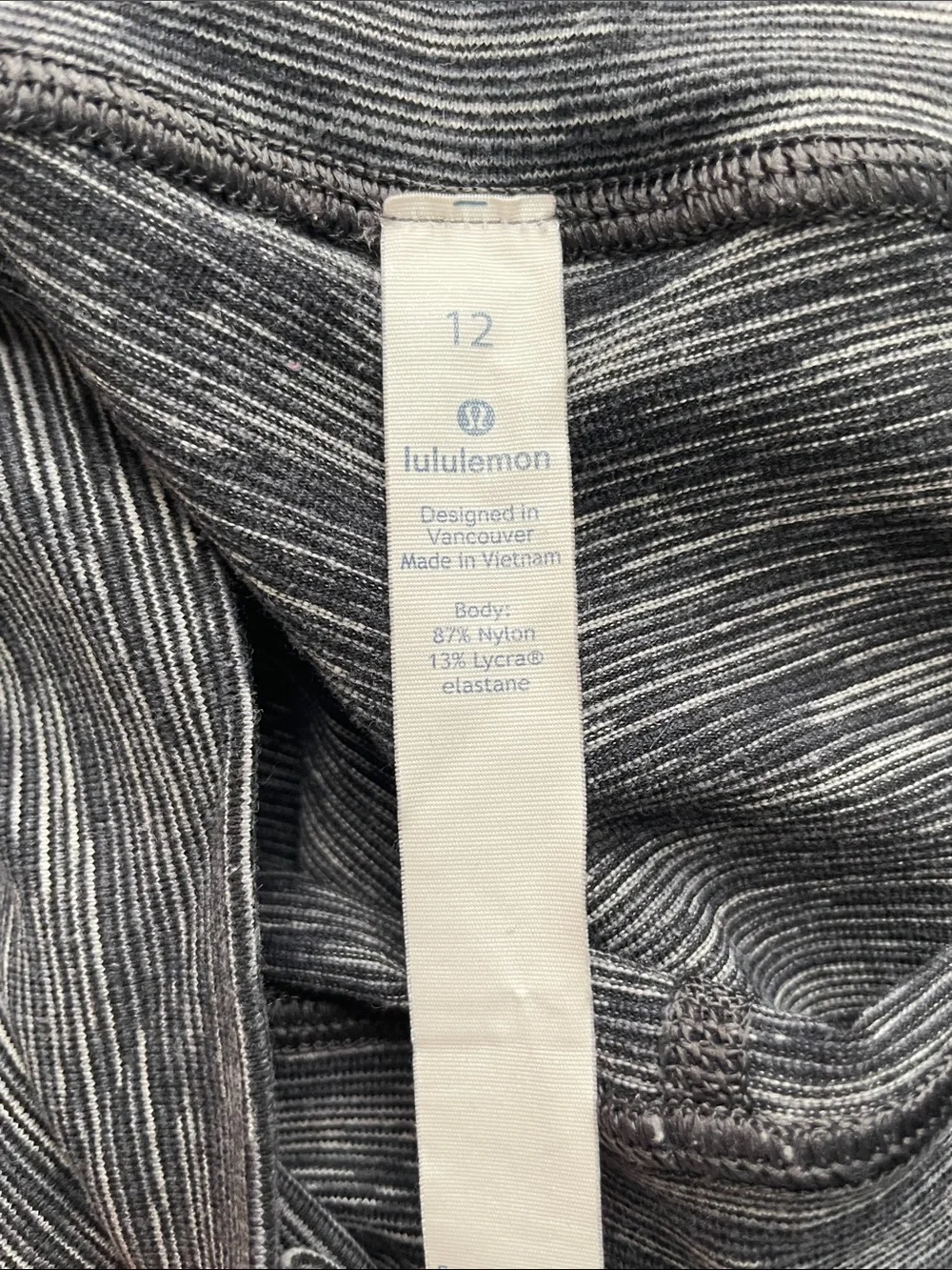lululemon athletica Charcoal Space-Dye Leggings